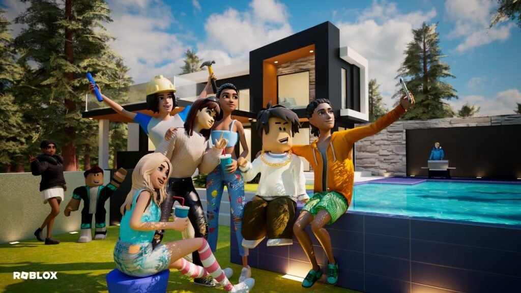 Personajes juntos en Roblox; imagen genérica oficial